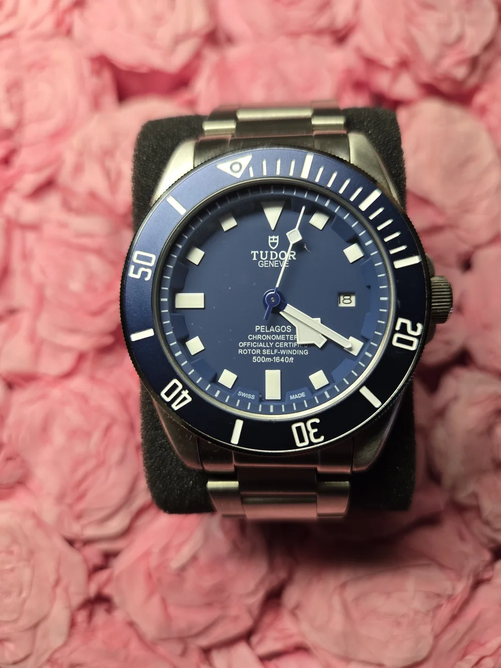 Tudor Pelagos Blue Dial Stainless Steel Bracelet Watch With Box
